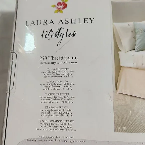 LAURA ASHLEY Lifestyles ツインシーツセット LAURA ASHLEY Lifestyles ツインシーツセット Amazon.com: Laura